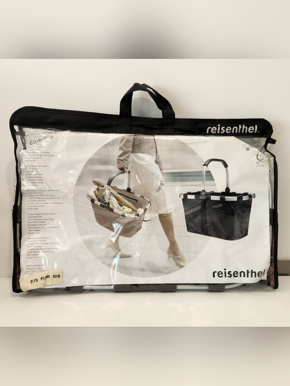 Reisenthel Carrybag Shopping Market Picnic Basket Trip Travel Floral New + Cover